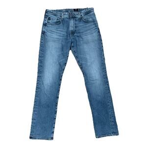 AG Adriano Goldschmied 31Tag 32x31 The Everett Slim Straight Blue Denim Jeans